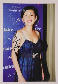 【明星签名照】香港著名影星“三姑”吴君如 签名照片