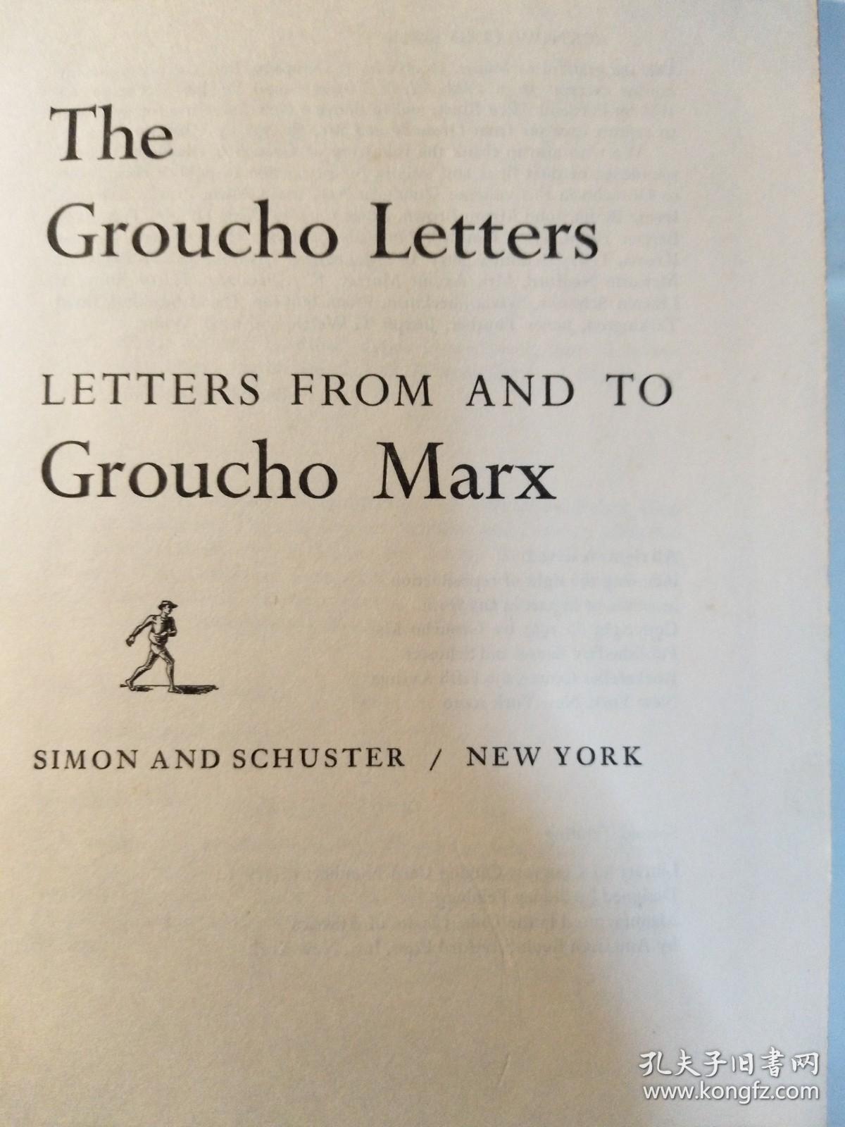 The Groucho Letters: Letters from and to Groucho Marx