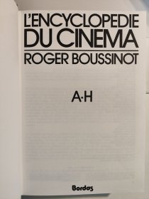 L'encyclopédie Du Cinéma: A-H、I-Z