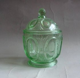收藏品民国时期老玻璃罐ZYTA1506