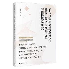 新书--浦东打造社会主义现代化建设引领区的战略定位与推进思路研究