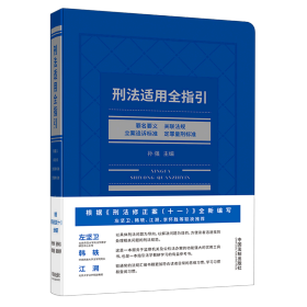 刑法适用全指引：罪名要义、关联法规、立案追诉标准、定罪量刑标准