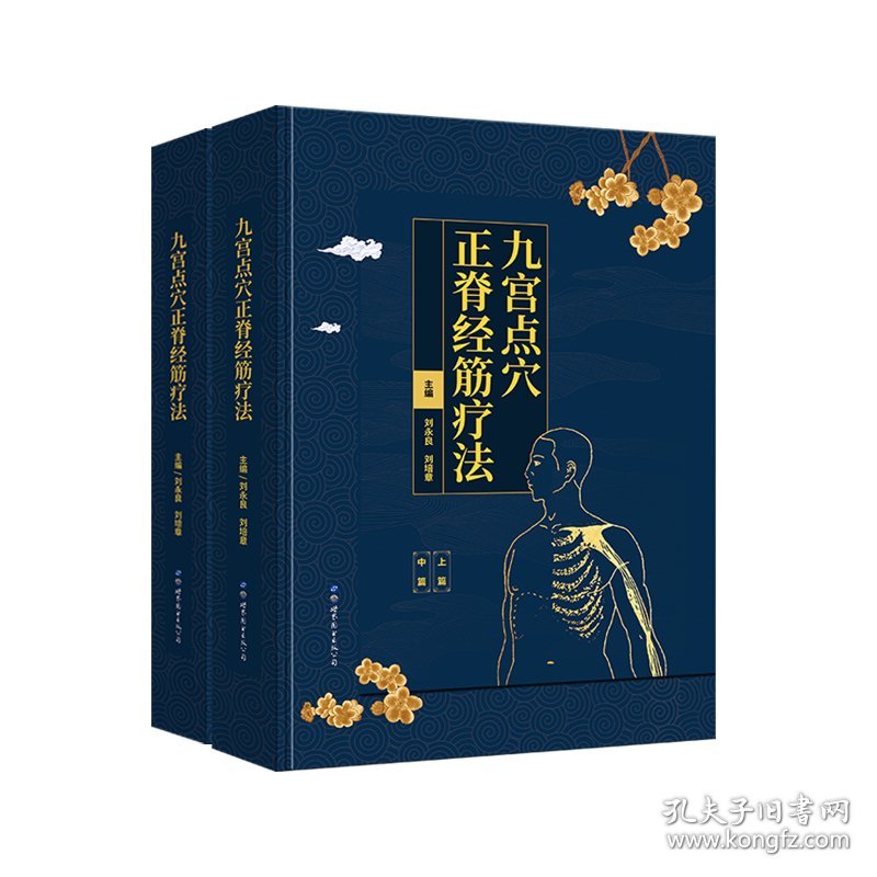 九宫点穴正脊经筋疗法 共2册 刘永良 刘培章 主编 健康与养生书籍 介绍九宫点穴正脊经筋疗法指导理论 世界图书出版公司