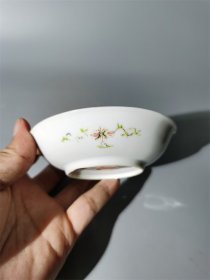 光绪料彩缠枝福寿纹盘