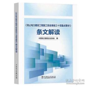 2023新书防止电力建设工程施工安全事故三十项重点要求条文解读