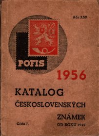POFIS 1956  KATALOG  CESKOSLOVENSKYCH   .ZNAMEK CD ROKU 1945