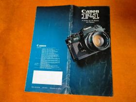 照相机说明册： Canon F-1（佳能F-1）