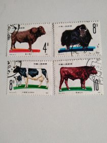 T63畜牧业牛.信销票（5张合售）