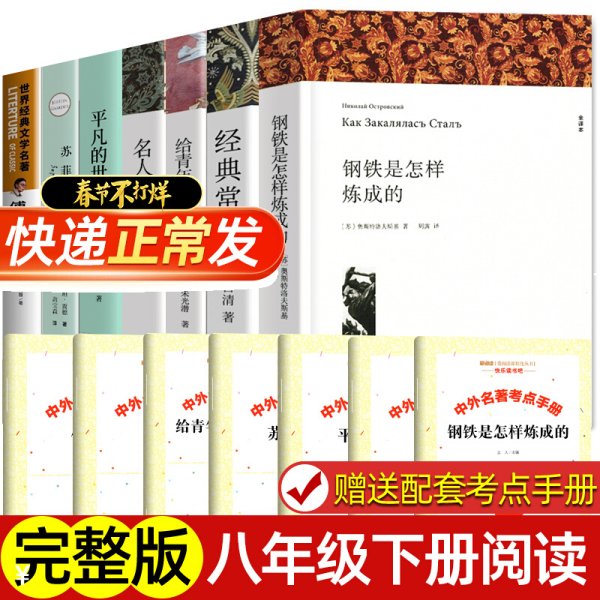 钢铁是怎样炼成的八年级下册初中生原著全译本完整版青少年中学生课外阅读小说文学世界名著