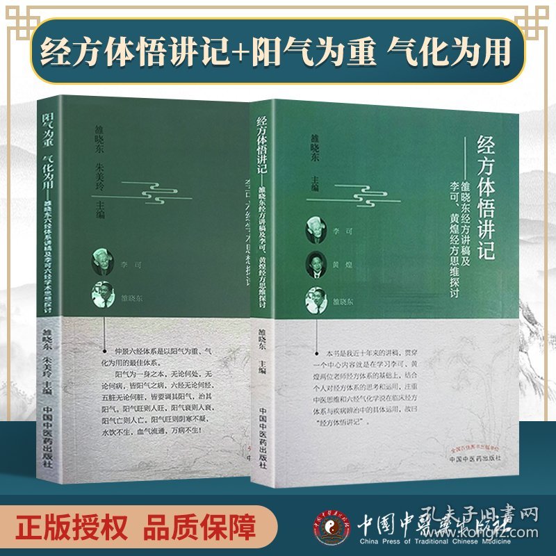 正版 经方体悟讲记 : 雒晓东经方讲稿及李可、黄煌经方思维探讨+阳气为重 气化为用 中国中医药出版社 雒晓东