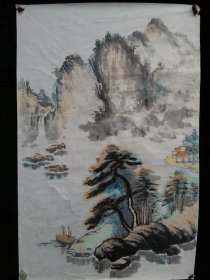 山水老画.品如图。