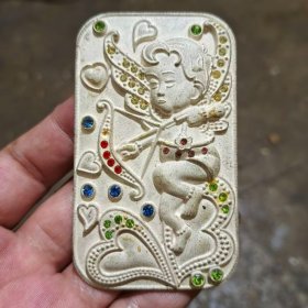 金属牌子，什么金属的不清楚如图