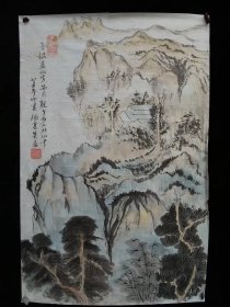 山水风景画。