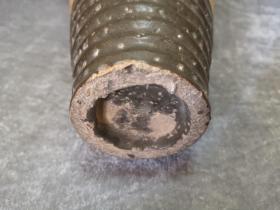 花道具花器 宋代磁州窑白釉酱釉旋纹文字梅瓶 尺寸：高29.5厘米，品相如图，局部有缩釉，品相完整 标价为实价，喜欢的朋友直接拍下，顺丰包邮