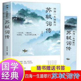 苏轼词传诗词江城子全集文集词集合注定风波一衰烟雨任平生 苏东坡诗词 苏轼传记 苏东坡传书原版