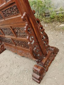 黄花梨 素面插屏