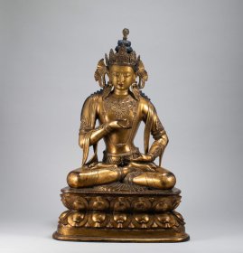明代铜鎏金蒙古佛像