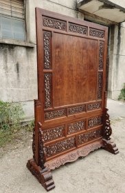 黄花梨 素面插屏