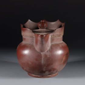 大清康熙初冬郑宁侯制 紫砂僧帽壶