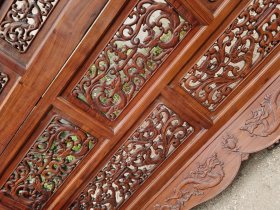 黄花梨 素面插屏