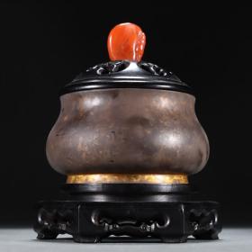 旧藏 内德堂制款铜香炉。