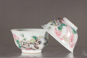 大清雍正年制珐琅彩花卉茶碗