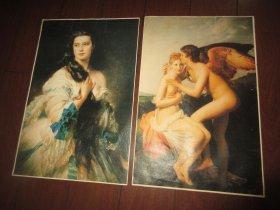 西洋名画（6张）43Cmx28cm