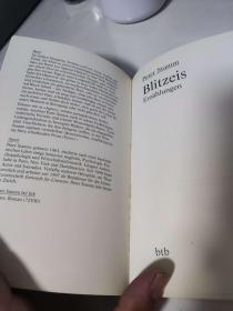 Blitzeis von Peter Stamm 彼得·施塔姆 德文版