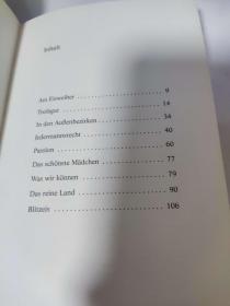 Blitzeis von Peter Stamm 彼得·施塔姆 德文版