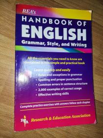 REA's Handbook of English Grammar, Style, and Writing (Language Learning) 英文 正版现货