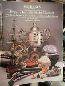 纽约苏富比 1985 Fowler Museum 藏品拍卖 瓷杂 艺术品