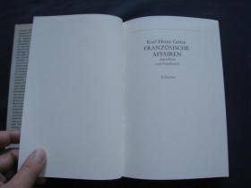 Französische Affairen: Ansichten von Frankreich  法国事务：法国观点  精装本 1993年德国印刷 德语原版