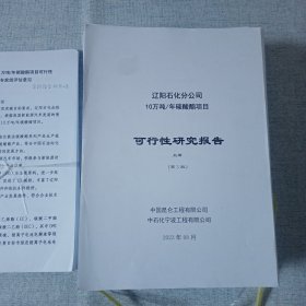 10万吨年碳酸酯可行性研究 上下2册 专家评估1册 3册合售