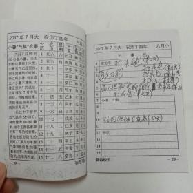 2017年百科知识记事实用农历
