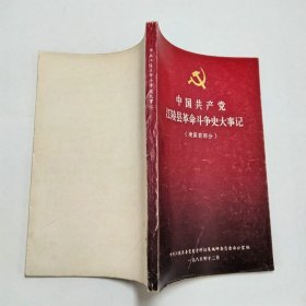 中国共产党江陵县革命斗争史大事记建国前部分