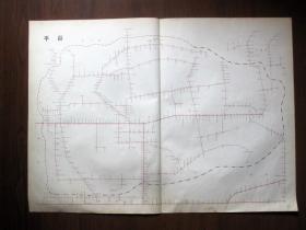 【1980年】北京市平谷县道路单位地名示意图