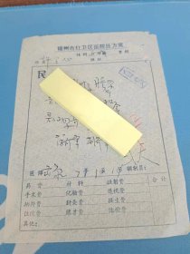 中医处方笺  60-70年代 福建省各地方医院 知名老中医 手写 处方笺 582