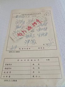 60-70年代 手写 地方老中医处方笺 福建省反修医院 45