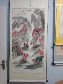 国画峰岩早春（王道高画）