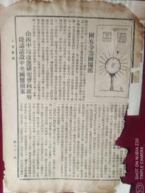 民国期刊残页，封面,封底【上海医报】存371-372一页，