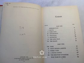 1939年 居里夫人传 Madame Curie - A biography by Eve Curie 居里夫人的小女儿Eve Curie写的 瑕疵见图 图书馆装订