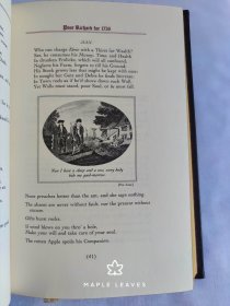 限量版 Poor Richard's Almanacks for 1733-1758 美国国父本杰明富兰克林 穷理查年鉴 Franklin Library  瑕疵见图 有些压痕