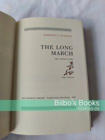 作者签名 限量第一版 The Long March - Franklin Library (Signed First Edition Society) 三面刷金 竹节书脊 有斑、瑕疵见图