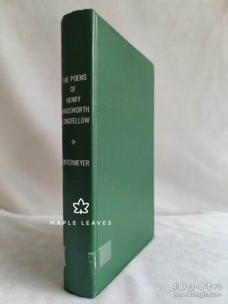 朗费罗诗集 The poems of Henry Wadsworth Longfellow 布面精装 Heritage Press 1943年 图书馆装订 瑕疵见图 有污渍 有几页页边有破损 有几页页角有折痕