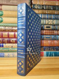 真皮收藏版 包法利夫人 Madame Bovary 竹节书脊 三面刷金 Easton Press 第320页粘坏一点，见图