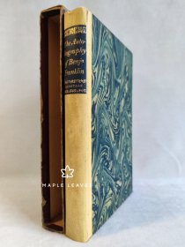 富兰克林自传 Heritage Press - The Autobiography of Benjamin Franklin - Now Printed for the First Time from the Manuscript As Framklin Wrote It, and Including His Preliminary Outline 1951年 边角磨损见图 书匣有破损