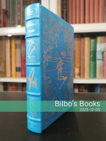 鲁滨逊漂流记 真皮收藏版 The Life & Strange Adventures of Robinson Crusoe 竹节书脊 三面刷金 Easton Press 瑕疵见图