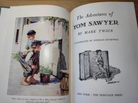 Adventures of Tom Sawyer 马克·吐温 汤姆·索亚历险记  诺曼·洛克威尔插图  Heritage Press