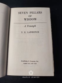 Seven Pillars of Wisdom : A Triumph 劳伦斯 七智柱 智慧七柱