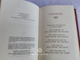 Greatest Histories of William Shakespeare 莎士比亚历史剧 Rockwell Kent 洛克威尔·肯特插图 (Oxford Library of the World's Greatest Books) Oxford University Press/ Franklin Library 磨损、压痕见图